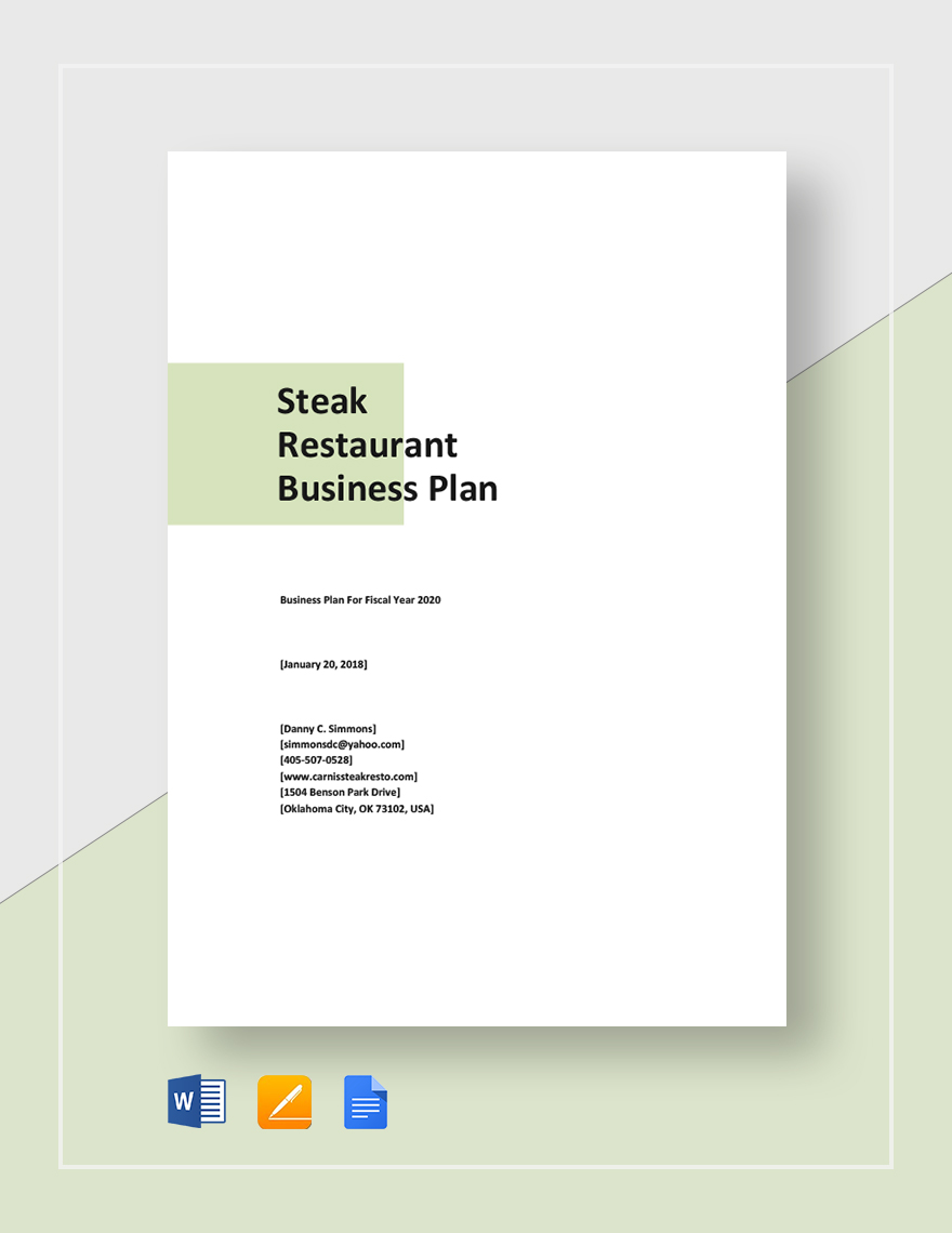 organic restaurant business plan