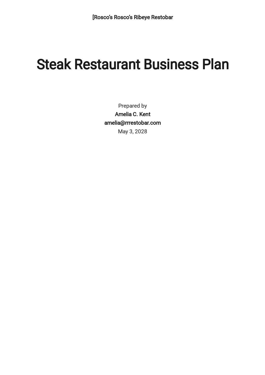 Steak Restaurant Business Plan Template.jpe