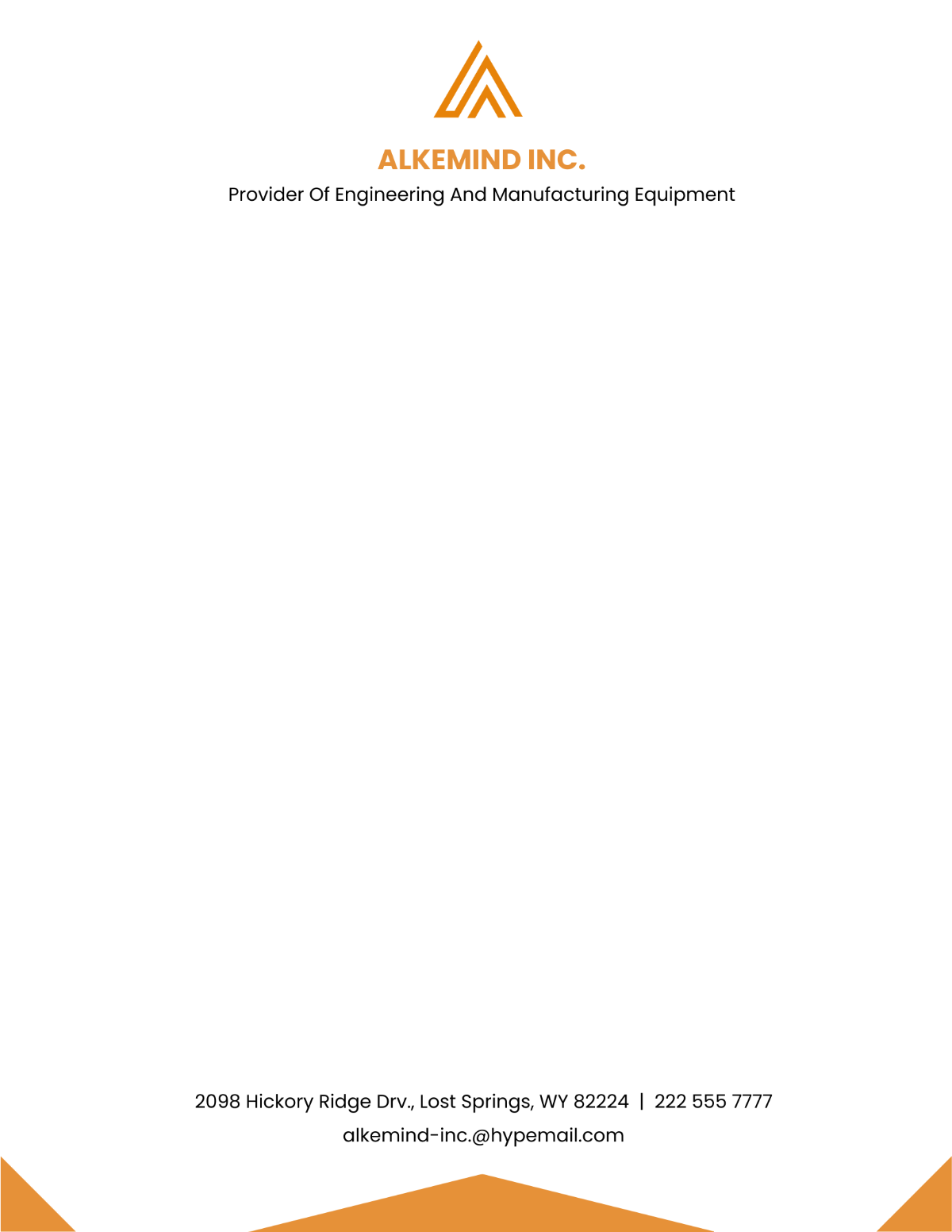 Manufacturing Engineering Letterhead Template - Edit Online & Download