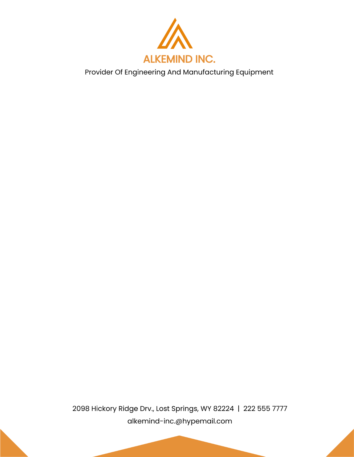 Manufacturing Engineering Letterhead Template
