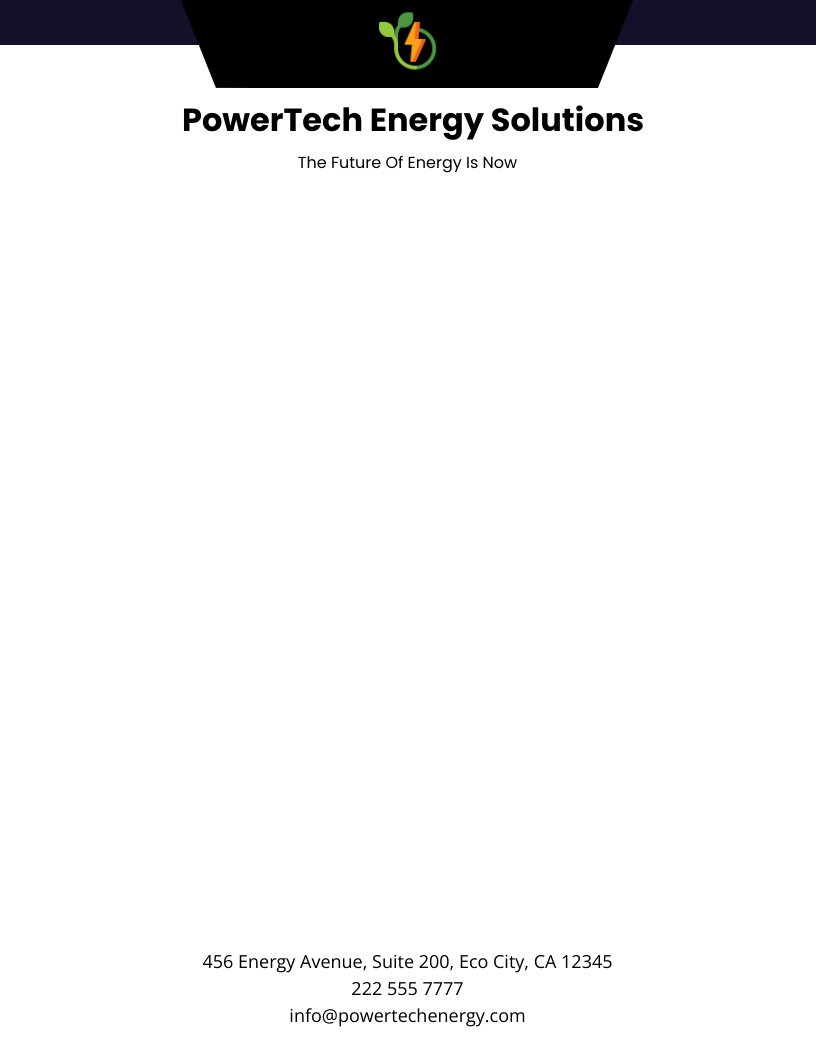 Free Energy Professional Corporate Letterhead Template to Edit Online