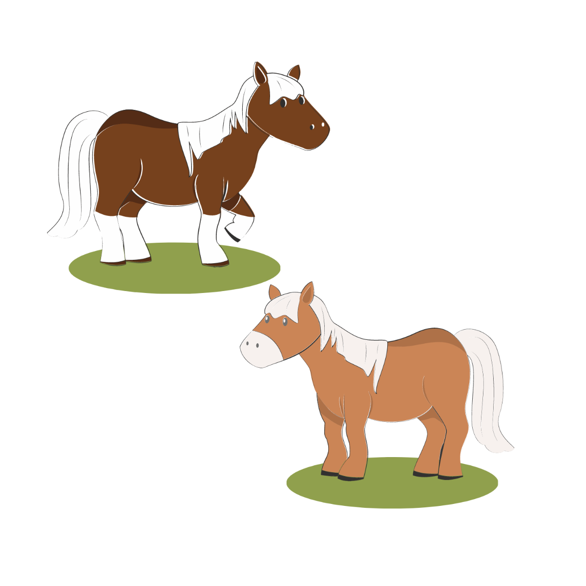 Pony Horse Vector Template