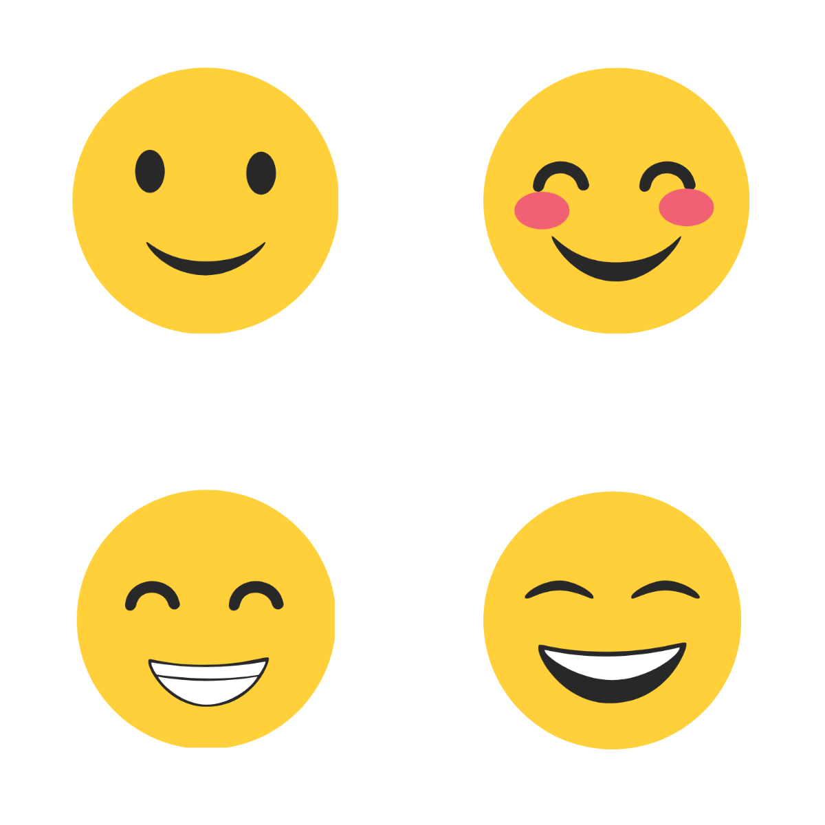 Simple Smiley Vector Template
