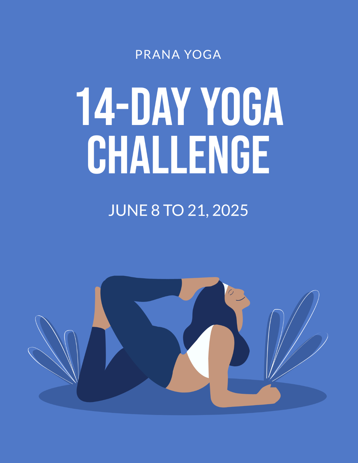 Yoga Challenge Flyer Template - Edit Online & Download