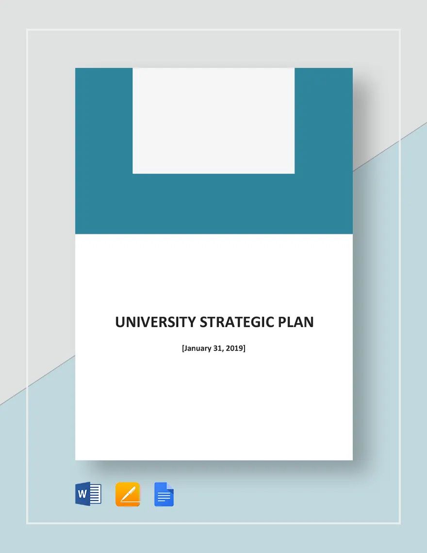 University Strategic Plan Template