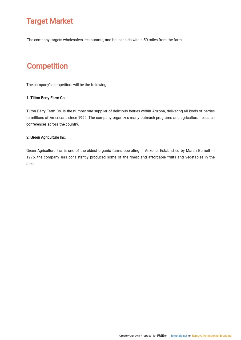 Vegetable Farming Business Plan Template - Google Docs, Word Throughout Agriculture Business Plan Template Free