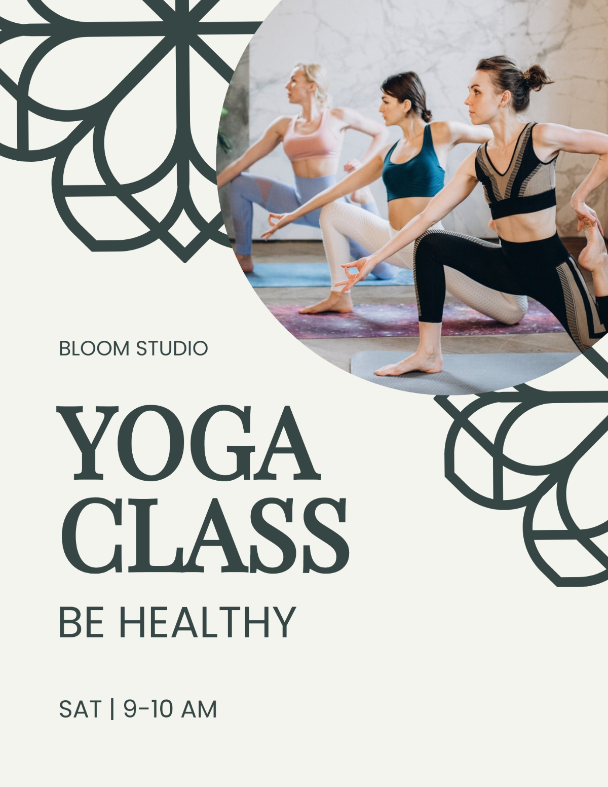 Yoga Classes Offer Flyer Template
