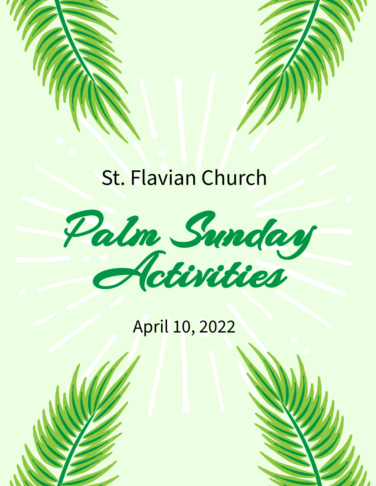 PalmSunday Event Flyer Template