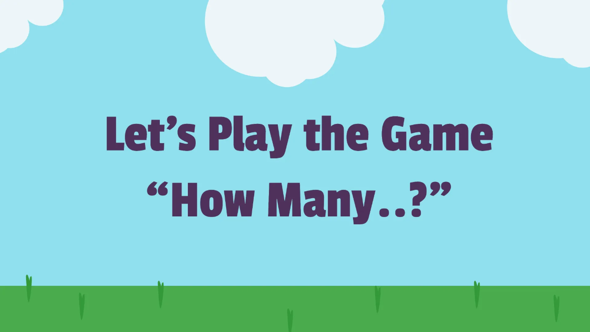 Free Counting Everyday Objects  Template to Edit Online