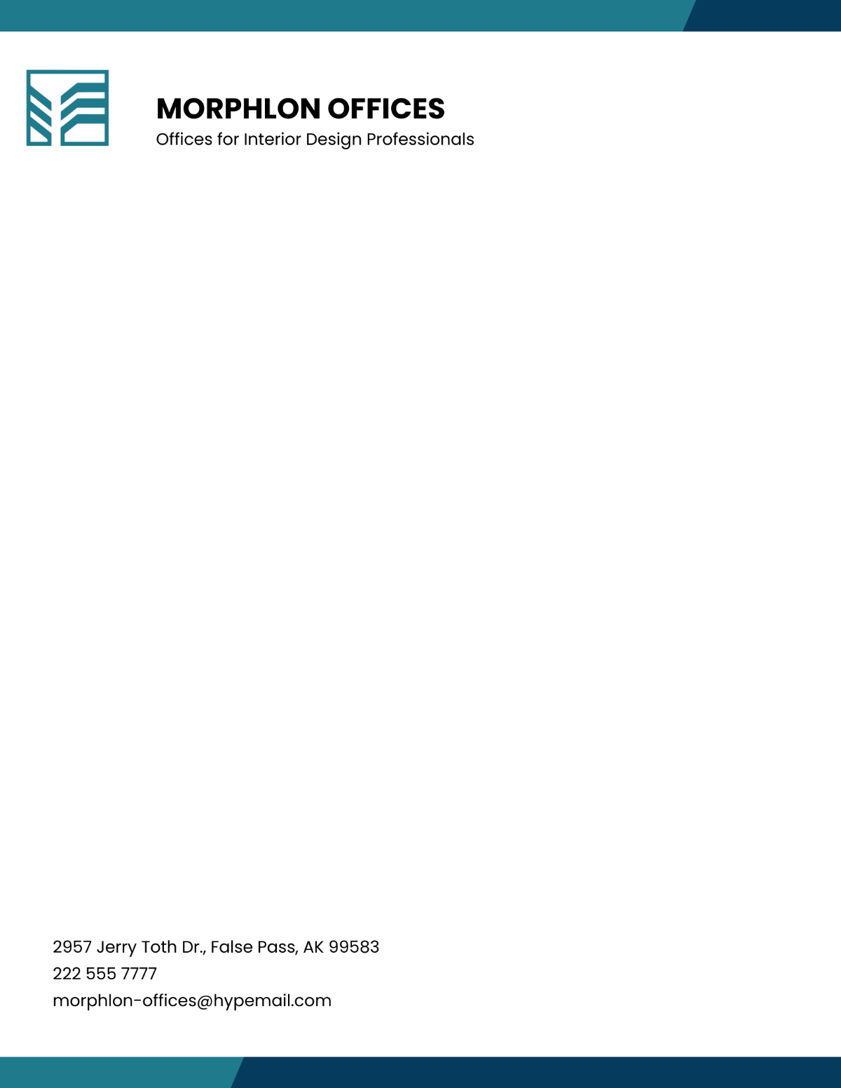 Custom Office Letterhead Template - Edit Online & Download