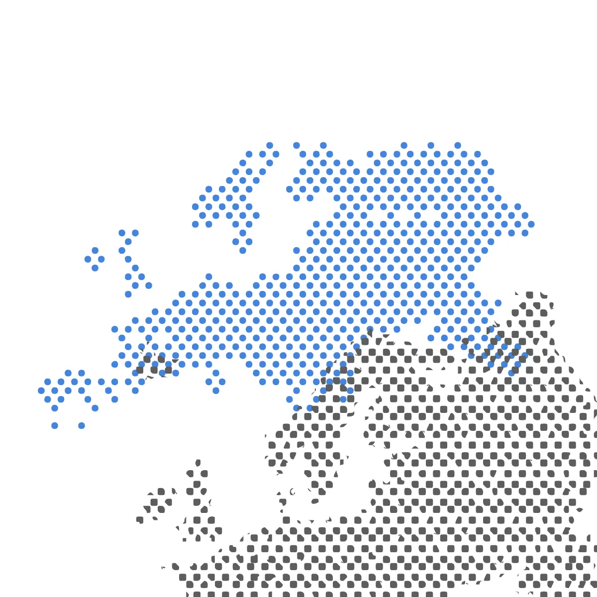 Free Europe Map Dot Clipart Template to Edit Online