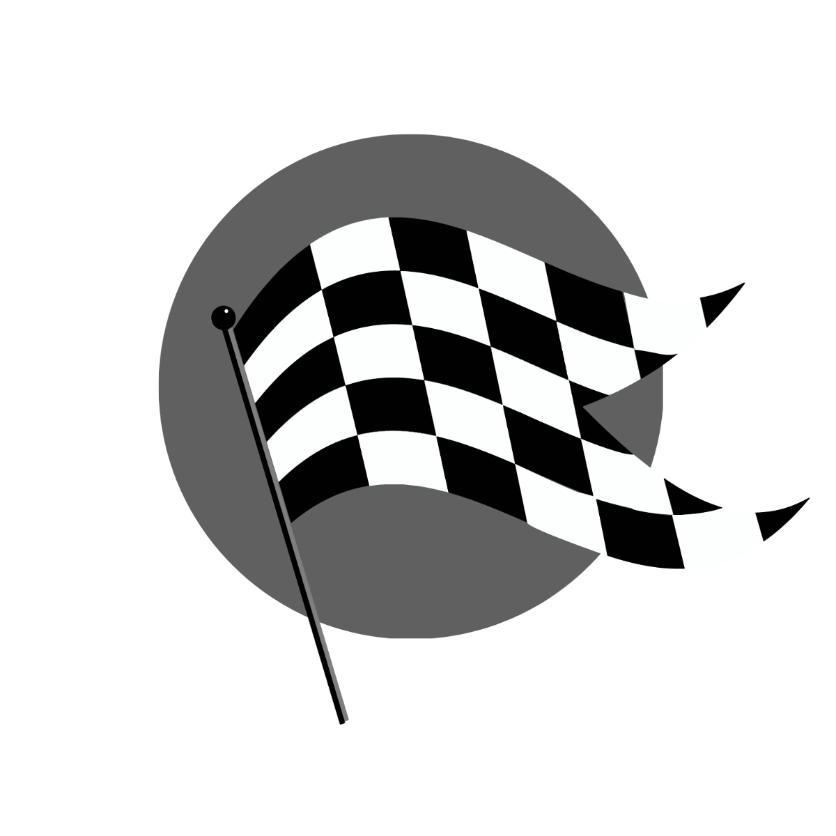 Checkered Flag Pattern Vector Template
