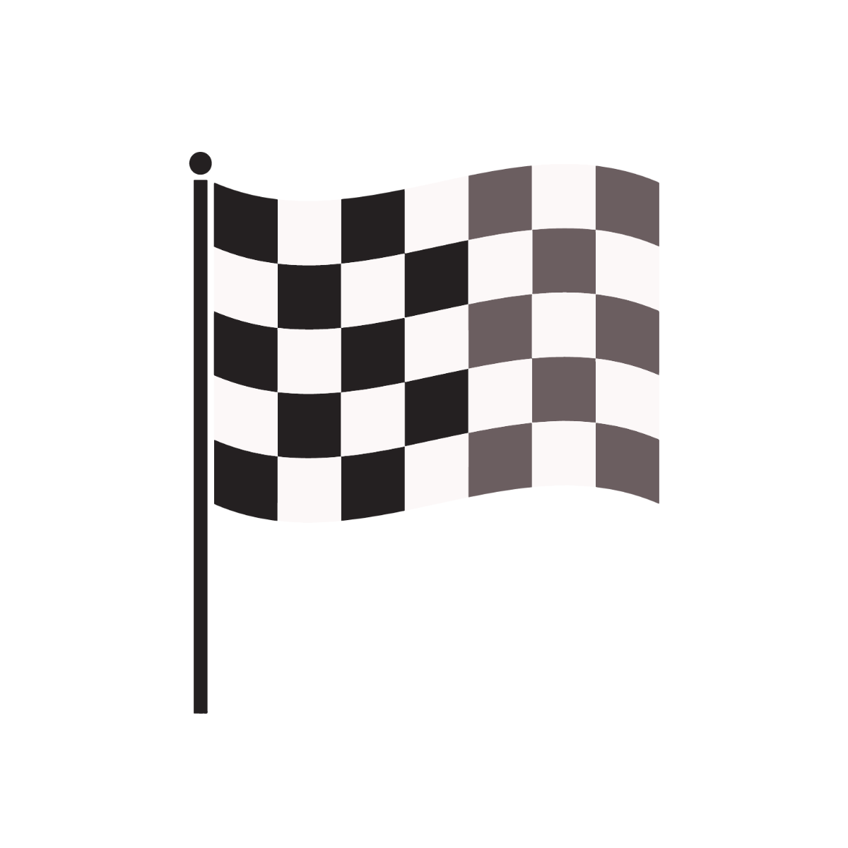 Faded Checkered Flag Vector Template