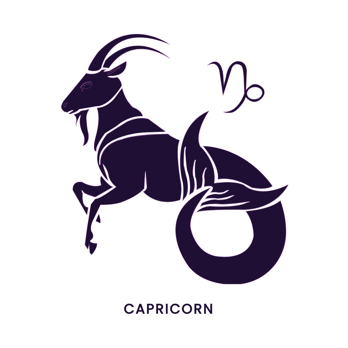 Transparent Capricorn Vector Template