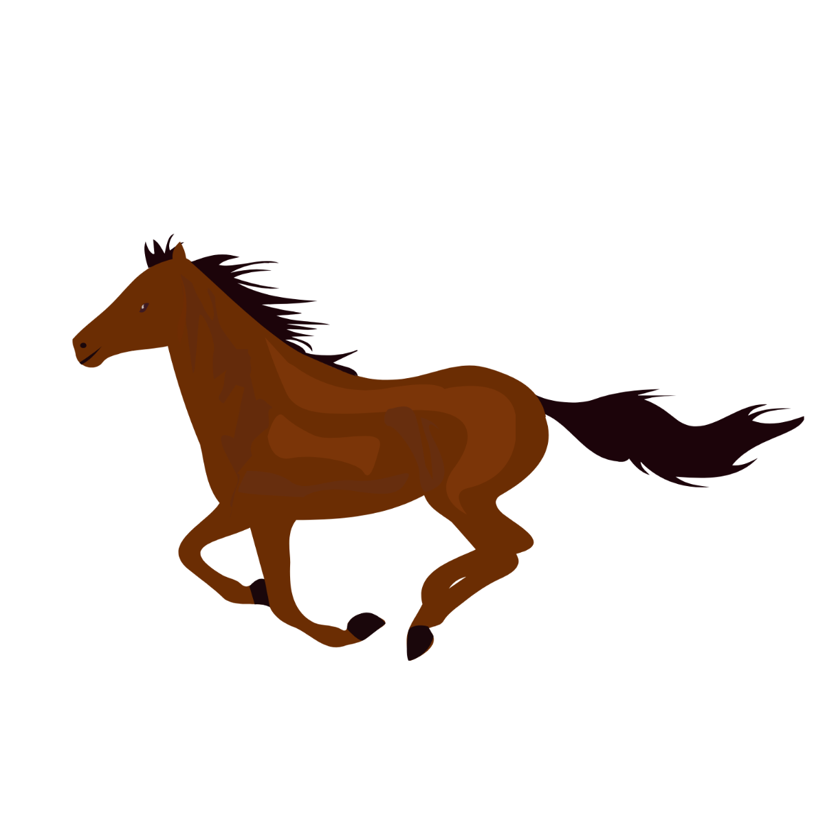 Free Animated Horse Vector Template