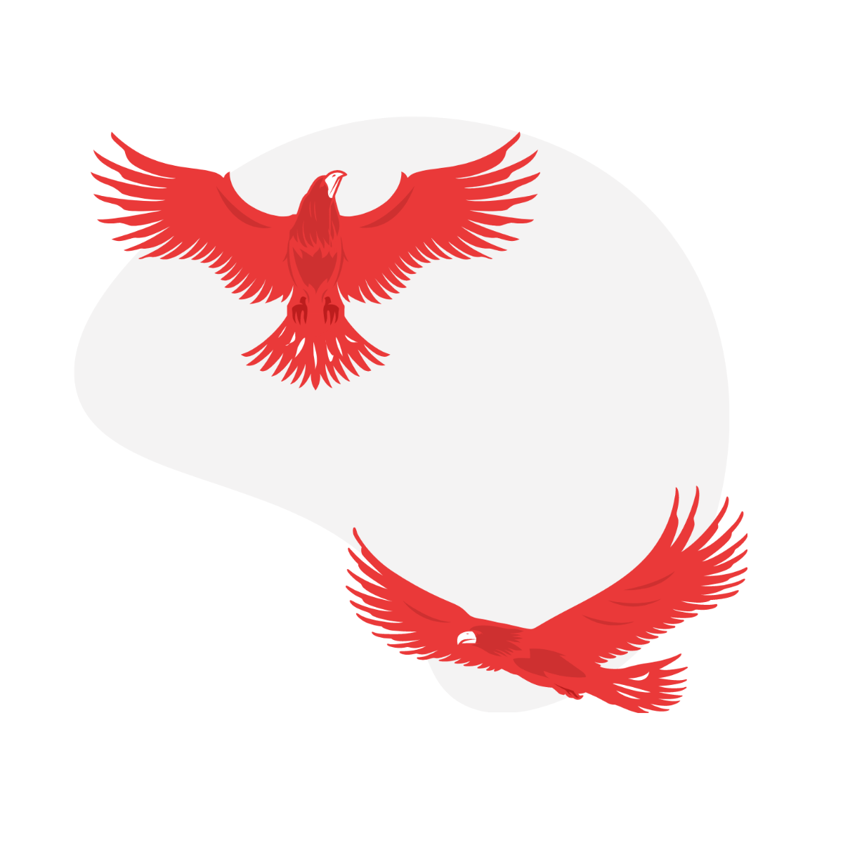 Red Eagle Vector Template
