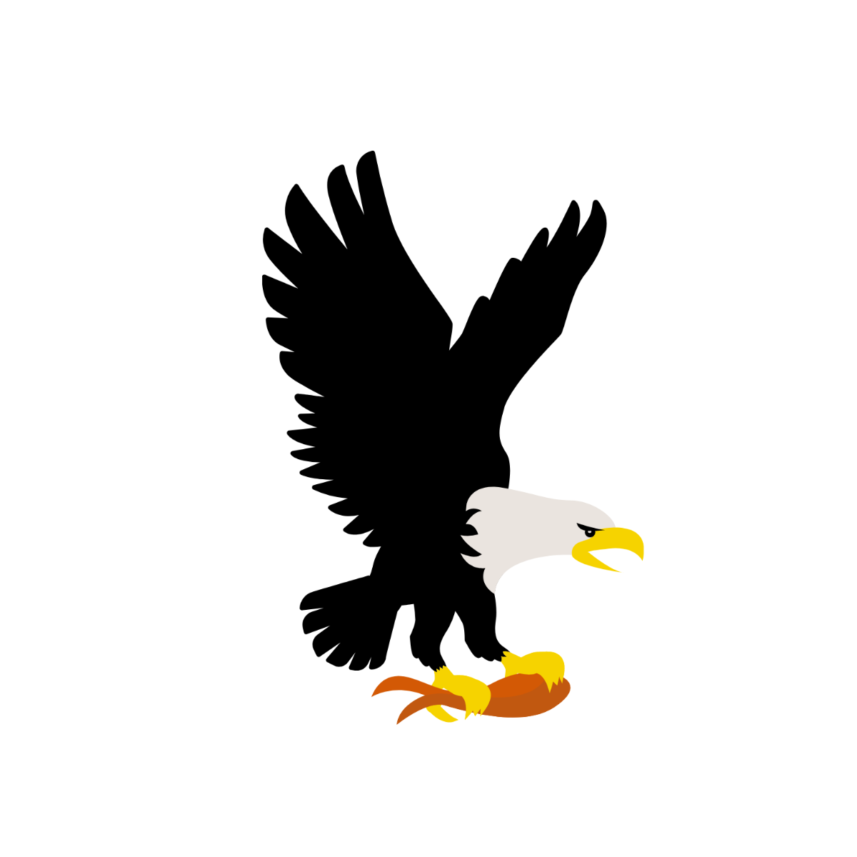 Eating Eagle Vector Template