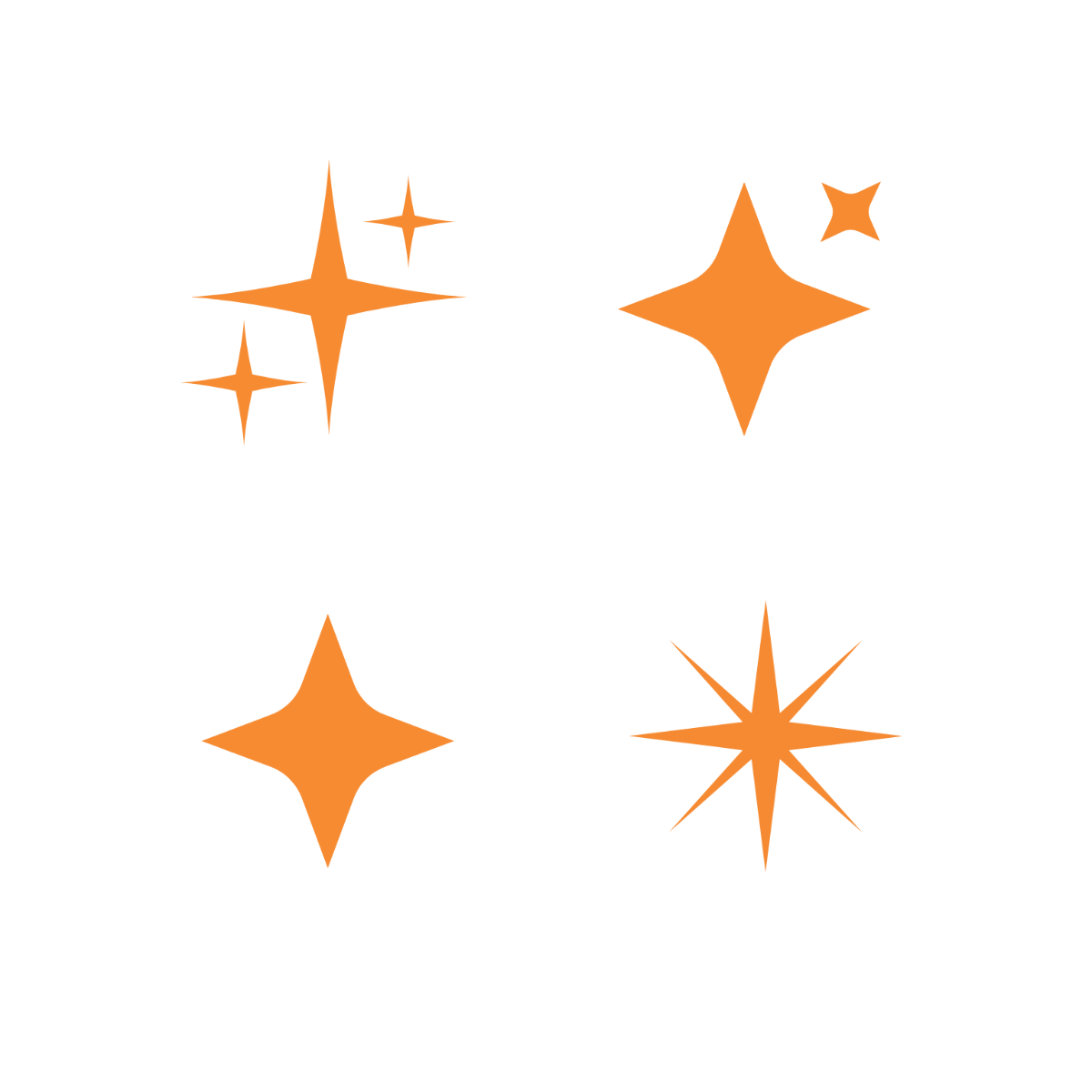 Free Sparkle Symbol Vector Template