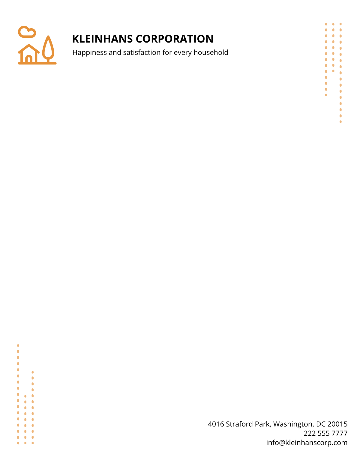 Free Basic Corporate Letterhead Template