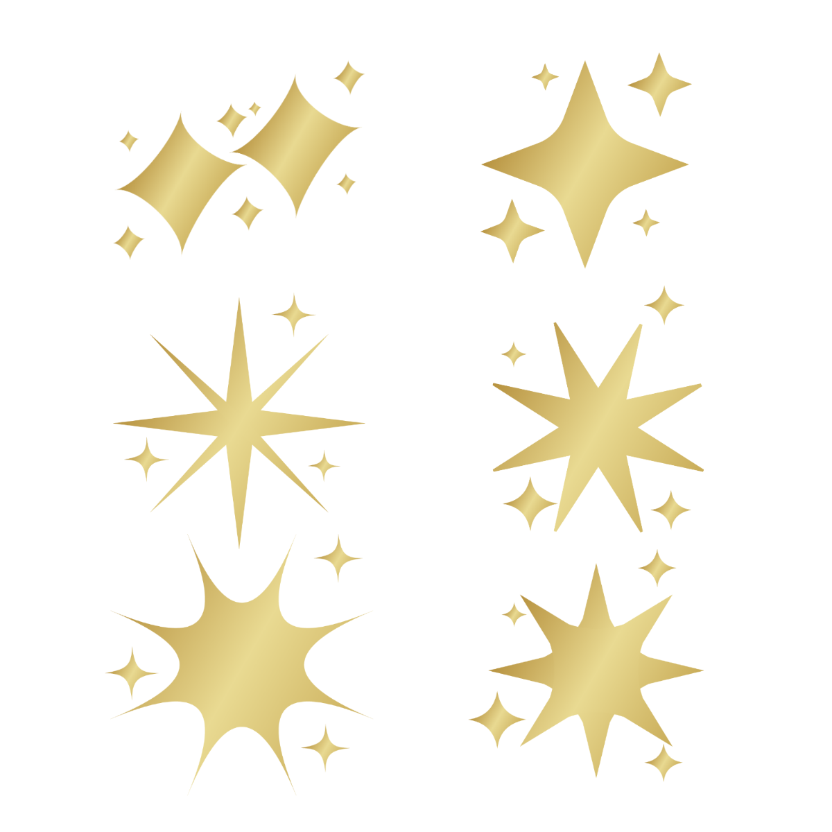 Free Gold Sparkle Vector Template