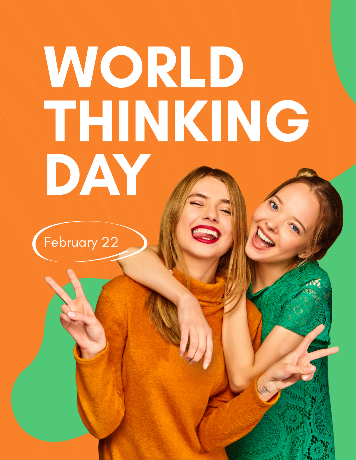 Free World Thinking Day Flyer Template