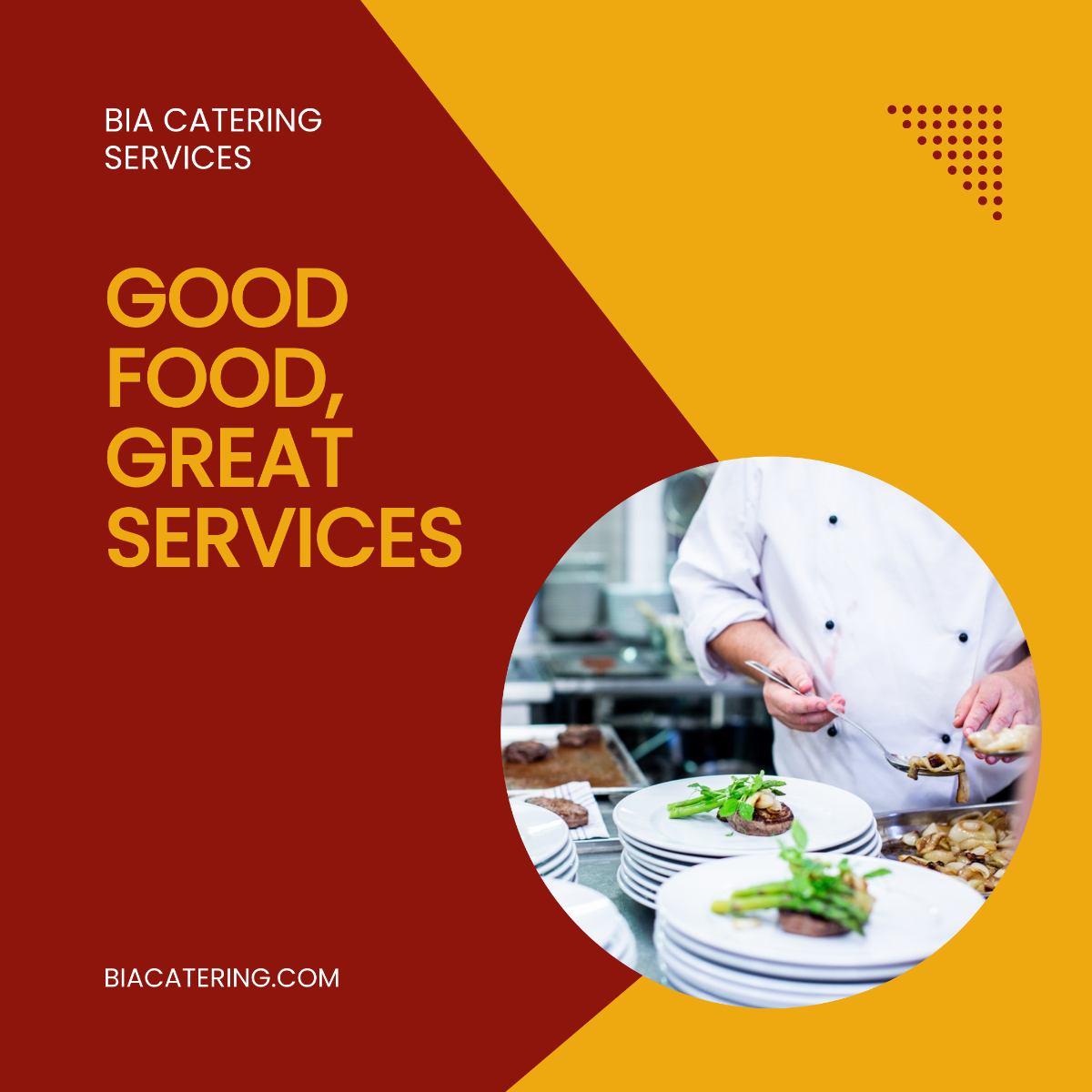 Catering Service Advertisement Instagram Post Template