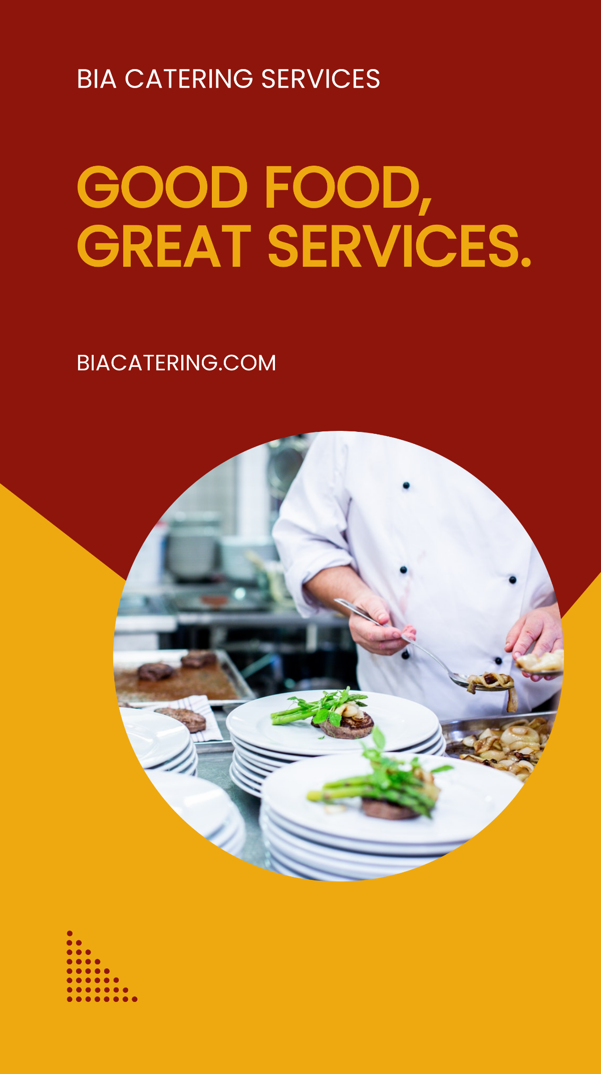 Catering Service Advertisement Whatsapp Post Template