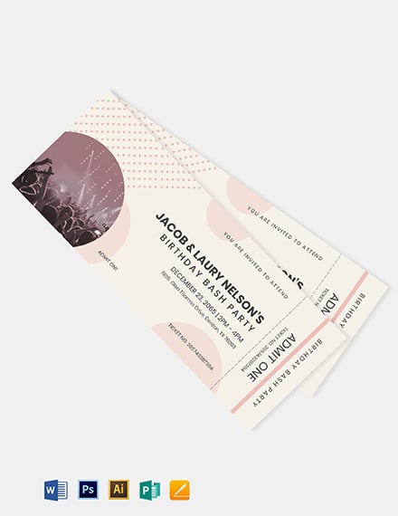 bash party event ticket template 1