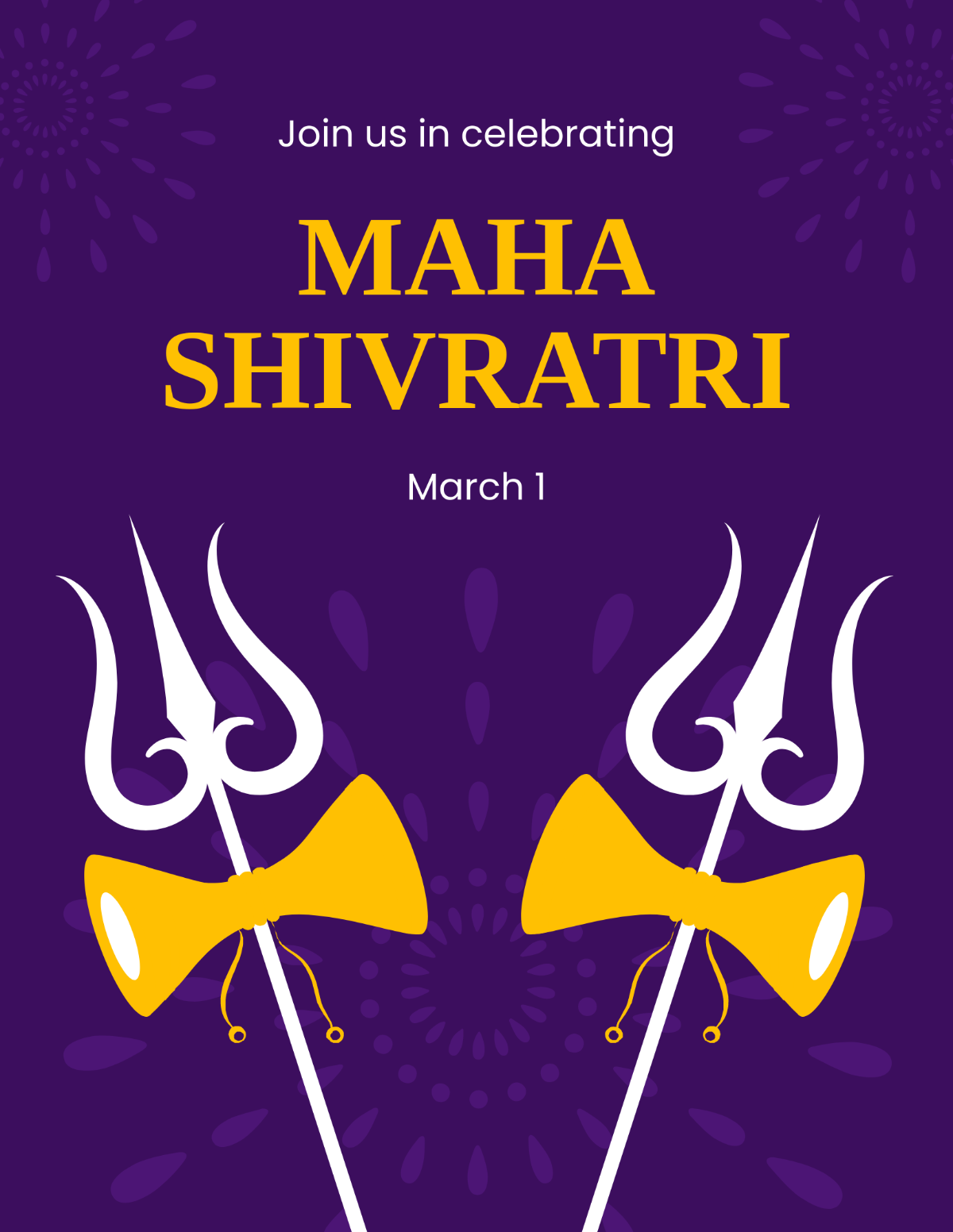 Maha Shivratri Event Flyer