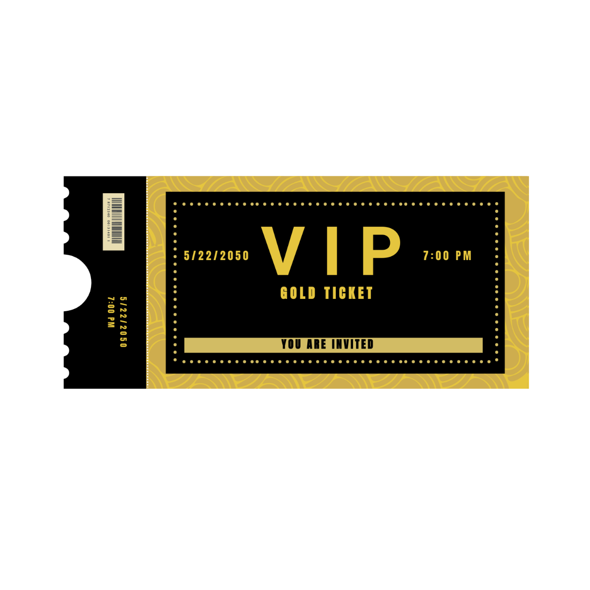 Free VIP Ticket Vector Template