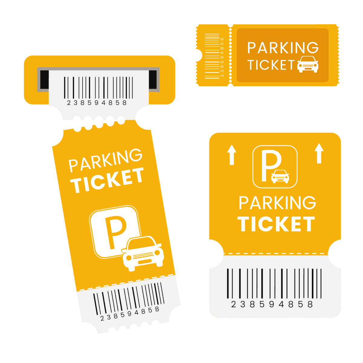 Parking Ticket Vector Template