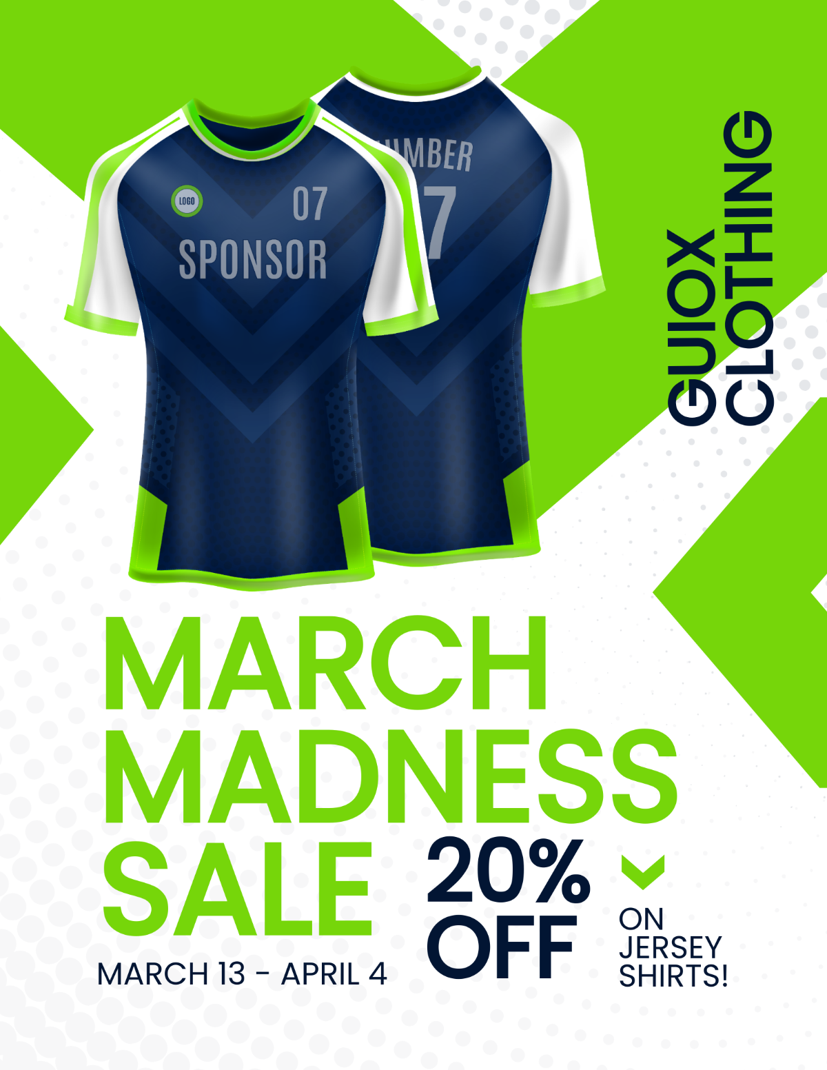 Free March Madness Sale Flyer Template