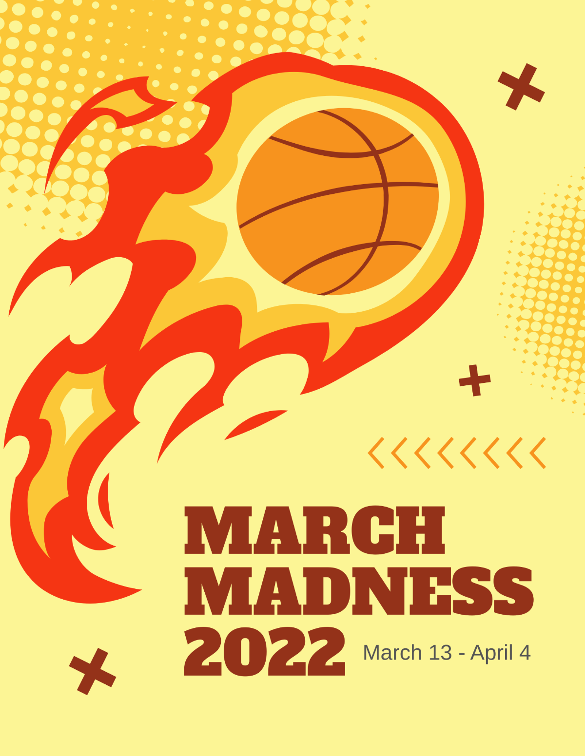 Free March Madness Flyer Template