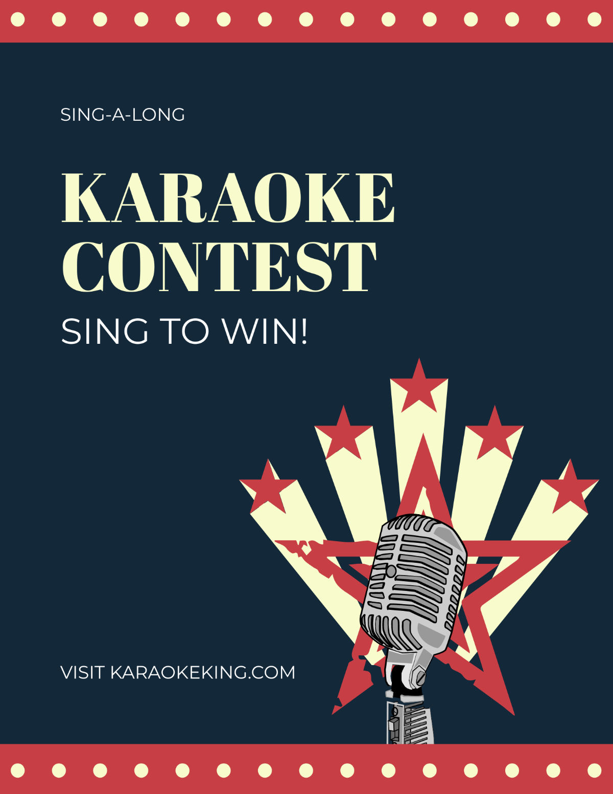 Free Karaoke Contest Flyer Template