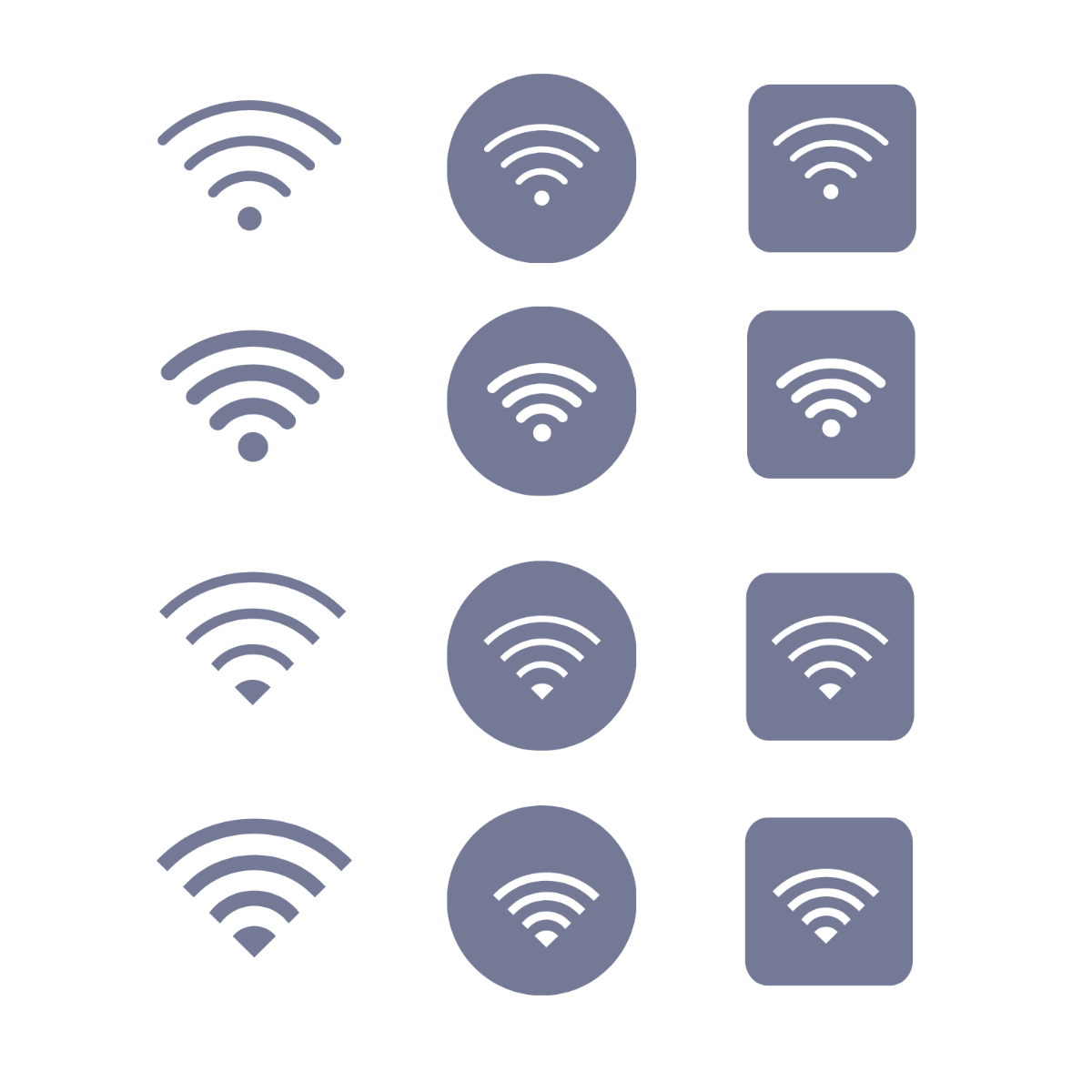 WiFi Icon Vector Template