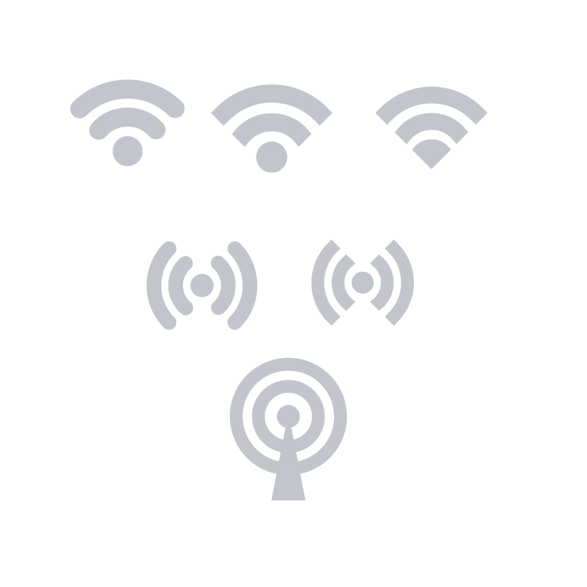 Free Simple WiFi Vector Template