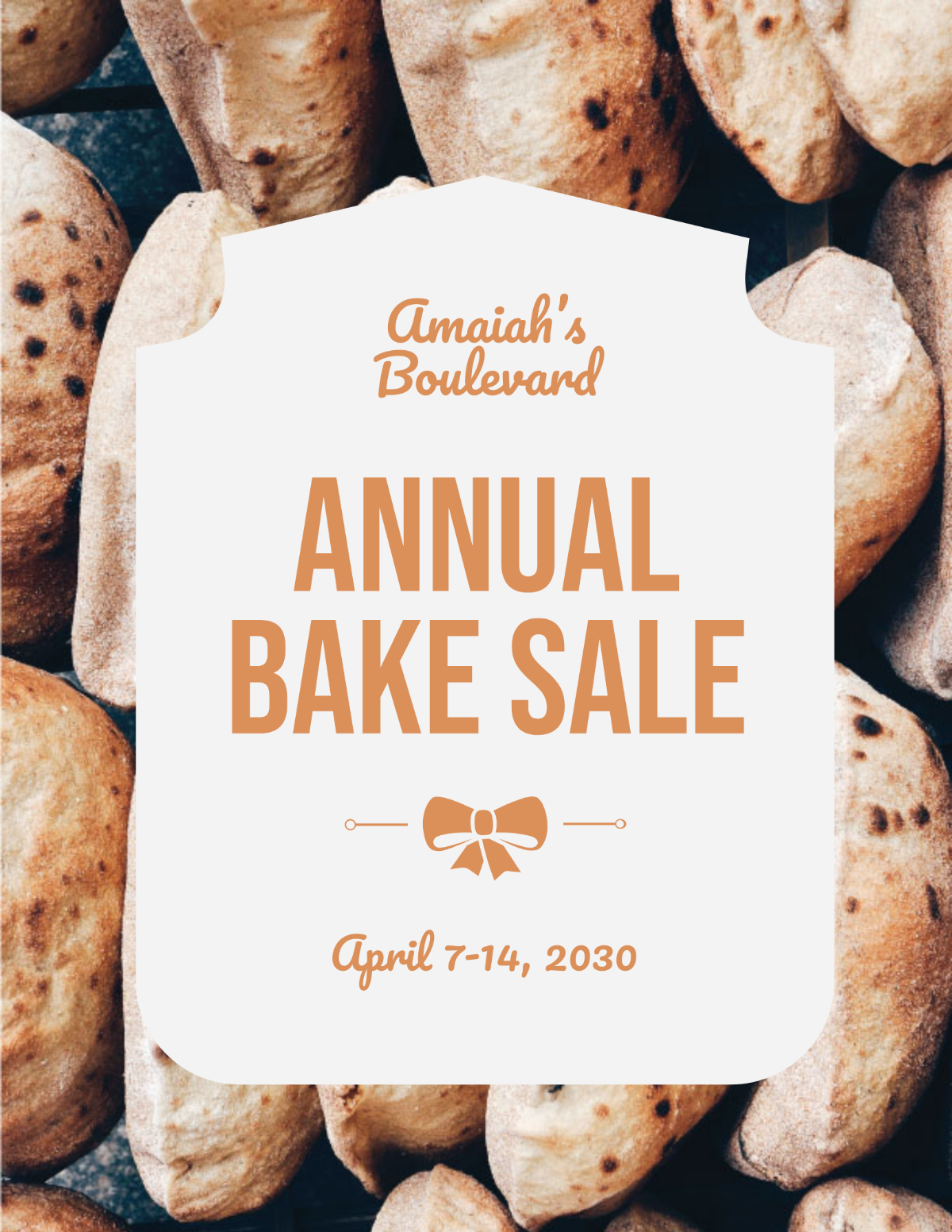 Annual Bake Sale Flyer Template - Edit Online & Download