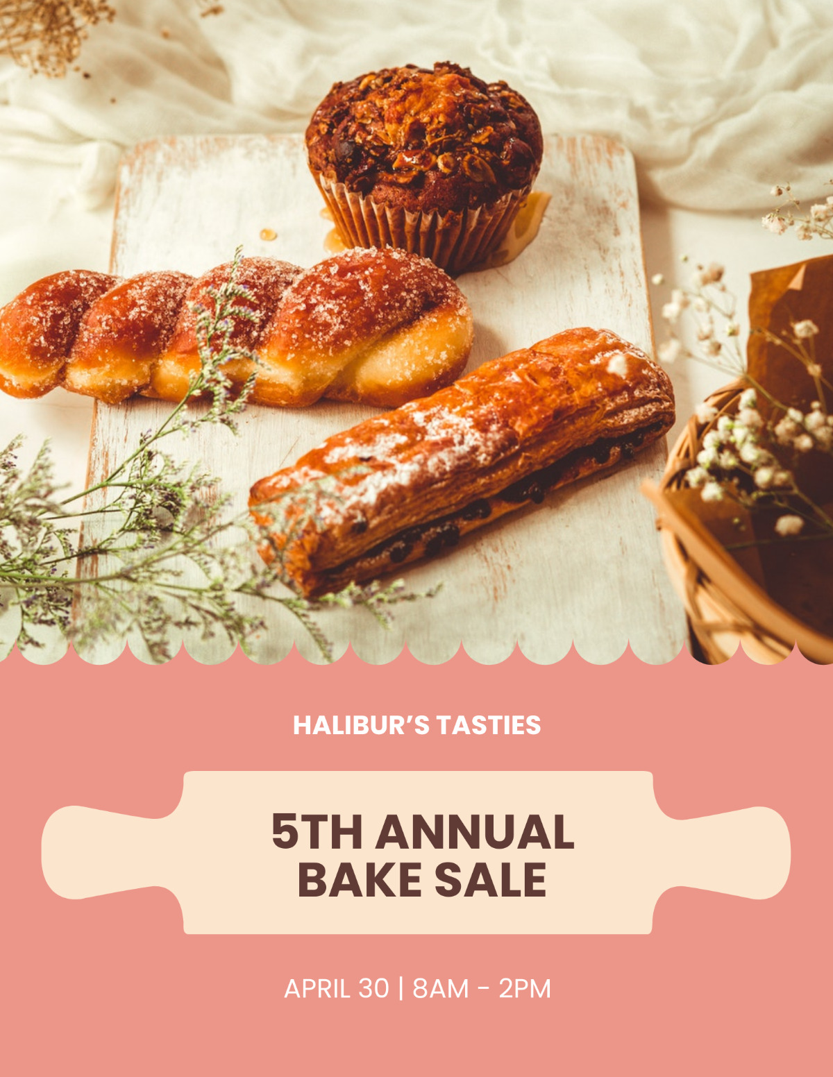 Bake Sale Promotion Flyer Template