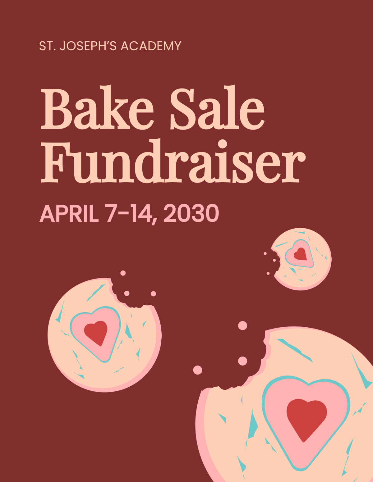 Bake Sale Fundraiser Flyer Template