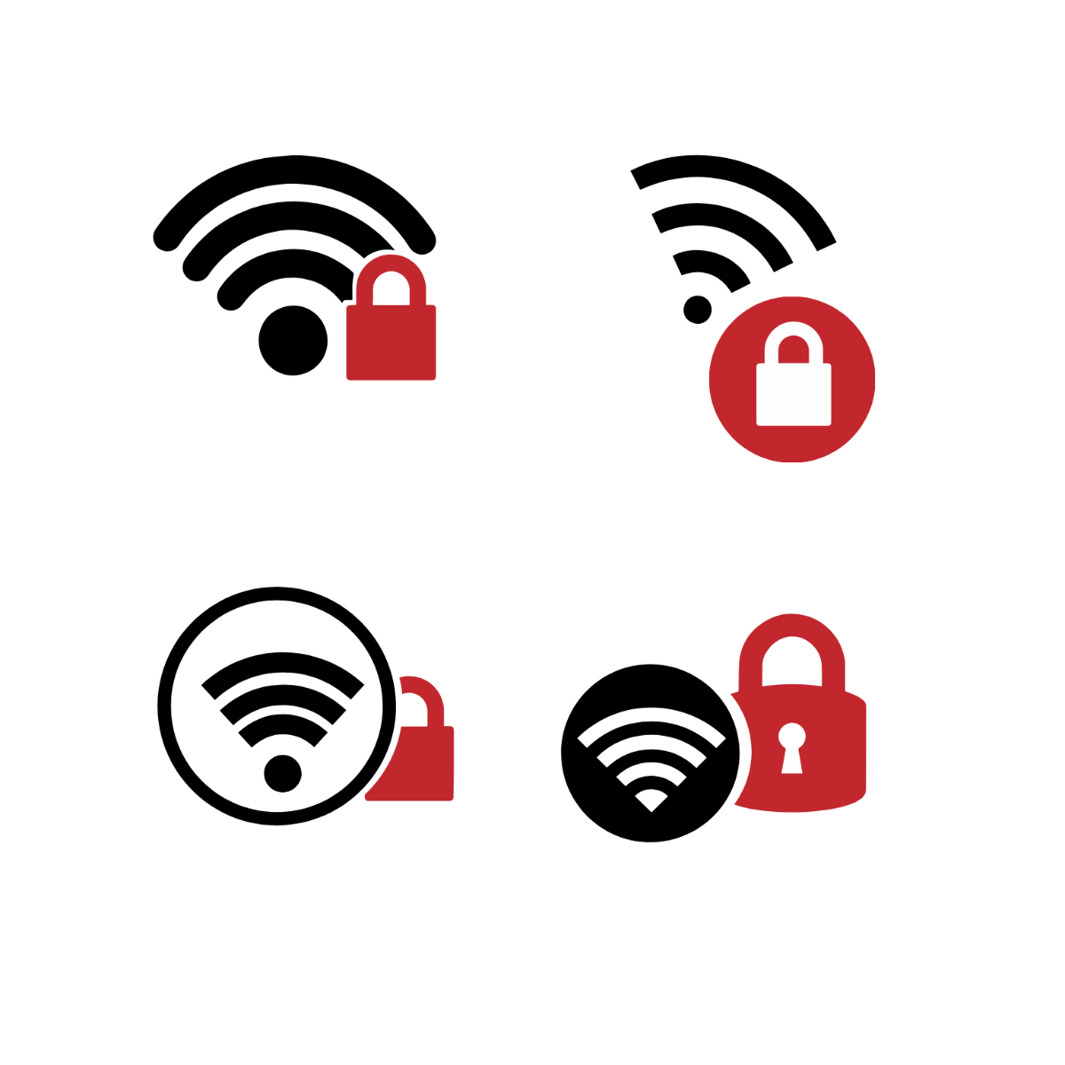Free Secure WiFi Vector Template