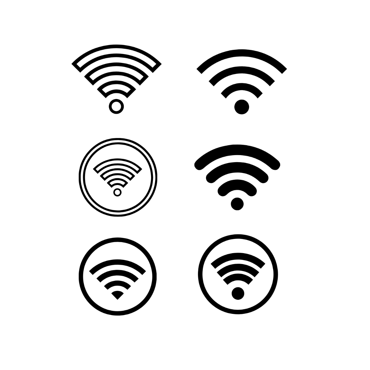 Wifi Shape Vector