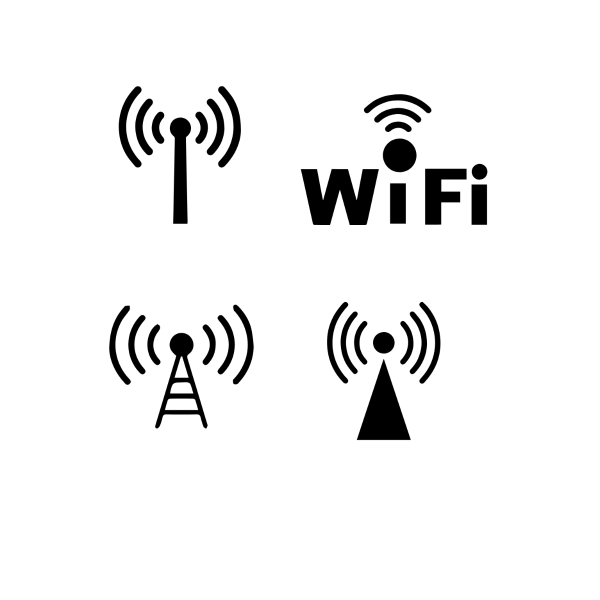 Free Wifi Tower Vector Template