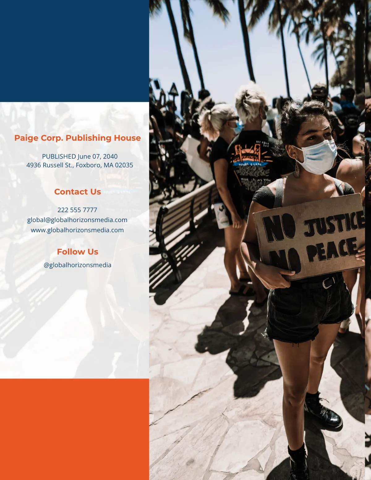 Free Sample Student News Magazine Template to Edit Online