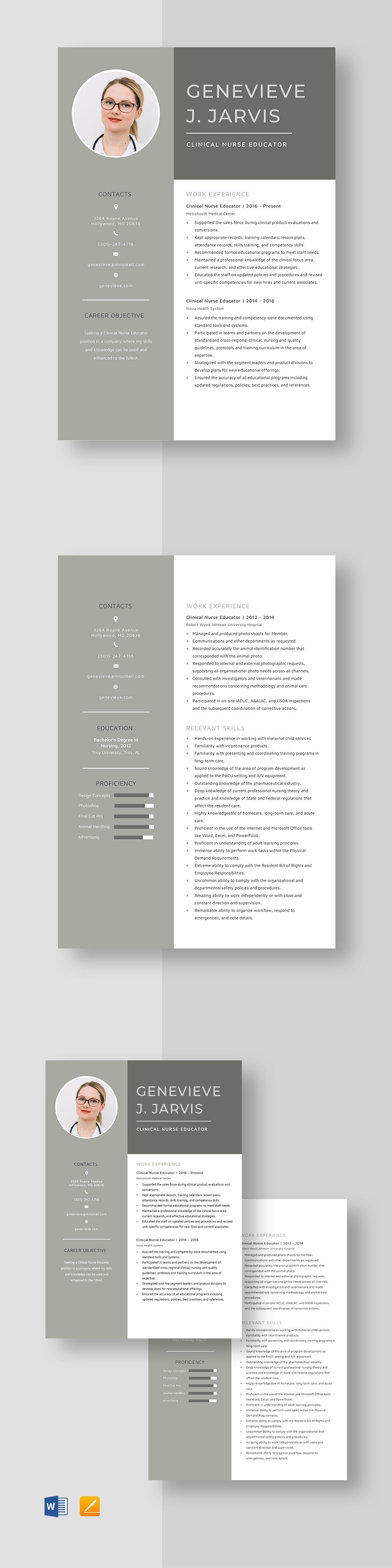 nurse resume template free download