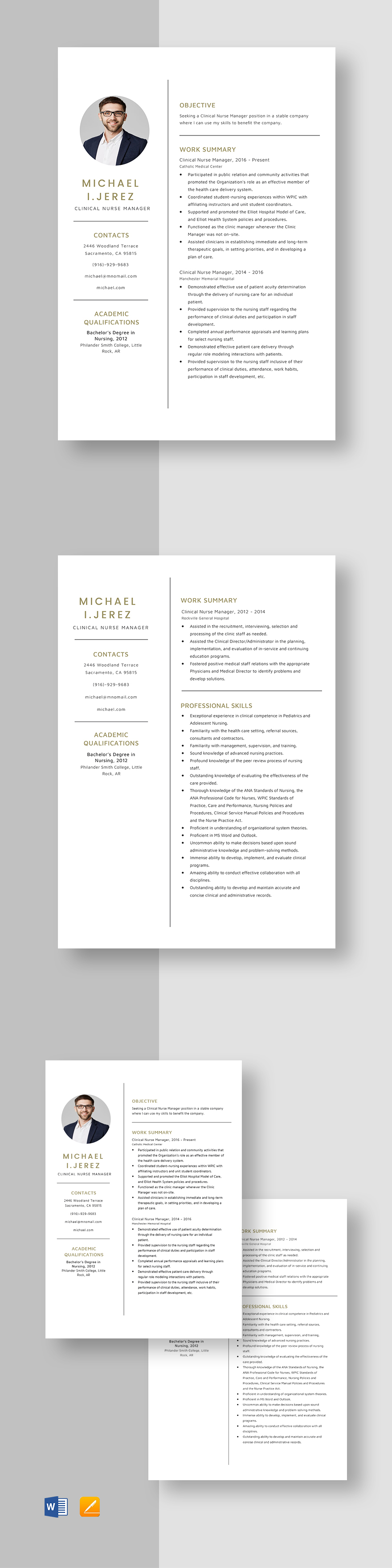 clinical-research-manager-resume-template-word-apple-pages