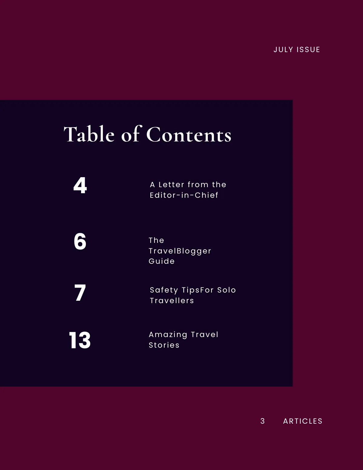 Free Creative Magazine Blogger Template to Edit Online