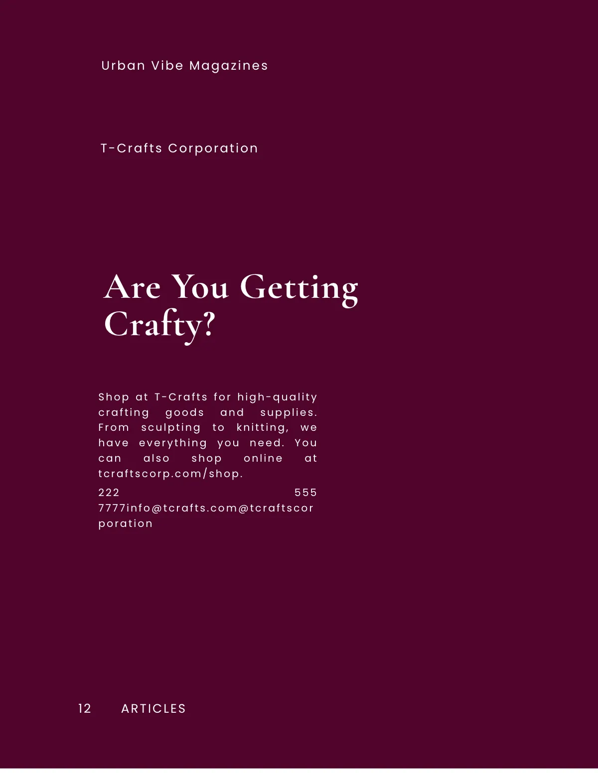 Free Creative Magazine Blogger Template to Edit Online