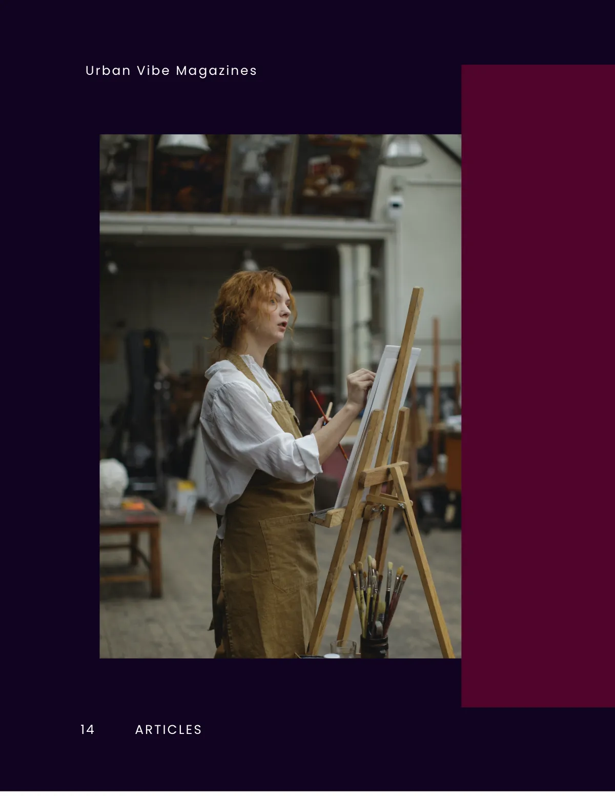 Free Creative Magazine Blogger Template to Edit Online