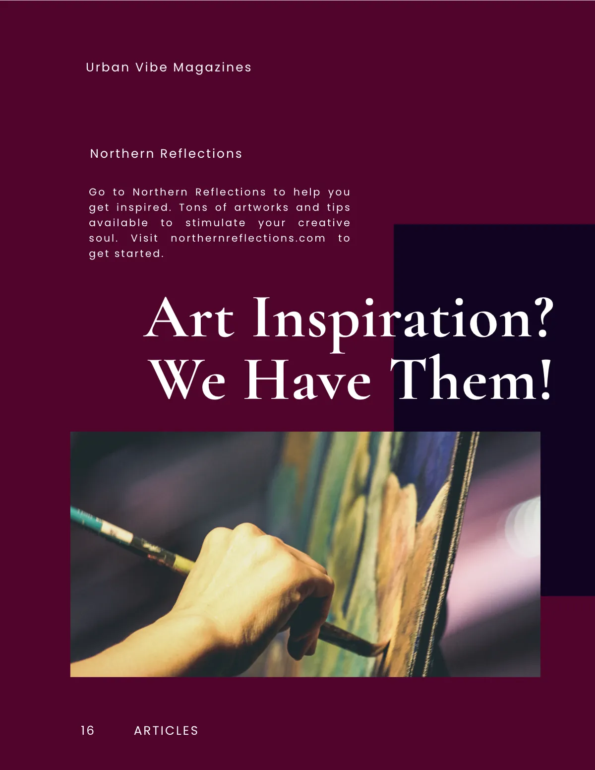 Free Creative Magazine Blogger Template to Edit Online