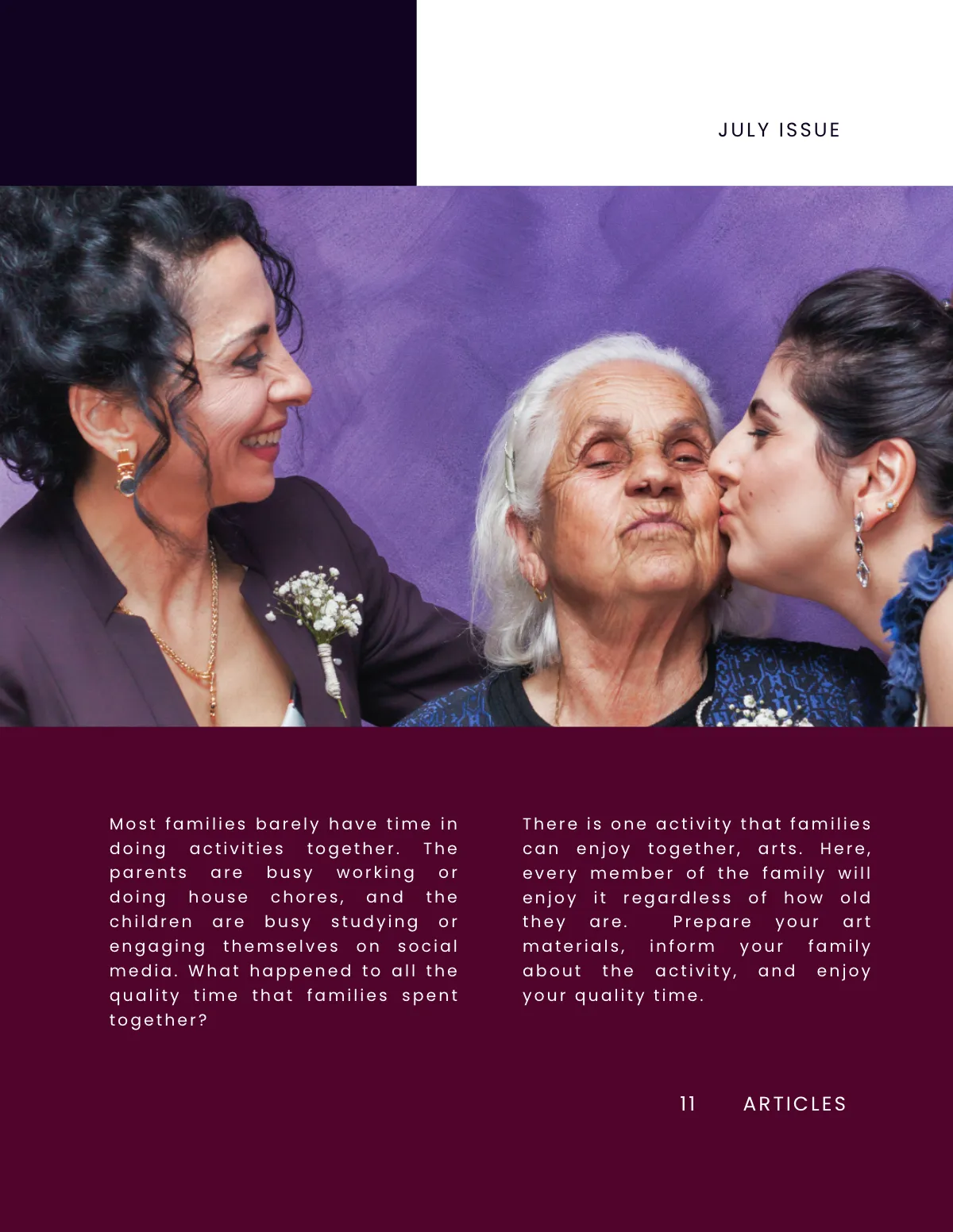 Free Creative Magazine Blogger Template to Edit Online